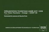 FRÉQUENTATION TOURISTIQUE ANNÉE 2017 / 2018 Flux ......FRÉQUENTATION TOURISTIQUE ANNÉ E 2017 / 2018 - Glossaire p. 1 - Carte de l’ensemble des communautés de communes p. 2 -