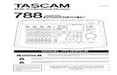 UsersGuide - Tascam · 2004. 2. 16. · 2 TASCAM 788 Portastudio numérique Instructions importantes concernant la sécurité Note pour les utilisateurs anglais NE PAS COUPER la prise