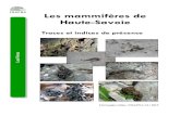 Les mammifères de Haute-Savoie...L : 4 à 5 mm l : 2 mm Aspect : crottes cylindriques avec bouts arrondis, vertes l’été, brunes le reste de l’année Contenu : végétaux Milieux