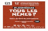 AH, LES MÉDIAS...LES NOMMÉS DES PRIX EMI PRÉSENTENT LEUR PROJET DEVANT LE JURY 2019 (14h00 – 17h15) Animé par Albéric DE GOUVILLE, rédacteur en chef France 24. • « …