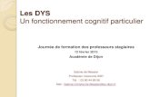 Les DYS - ac-dijon. 2013. 2. 13.آ  Les DYS Un fonctionnement cognitif particulier Journأ©e de formation
