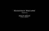Corrigés · Gestion fiscale Tome 2 2015-2016 Corrigés DISLE_CORR_.book Page I Lundi, 11. mai 2015 3:33 15