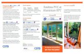 Fenêtres PVC et Aluminium RPT - CSTB« Fenêtres et Blocs-baies PVC et Aluminium RPT » est disponible sur le site internet du CSTB : evaluation.cstb.fr/ découvrir nos prestations