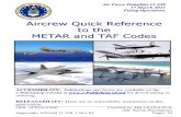 Aiir rcc re eww eQQuuiicckk RReeffeerenncce too tthhee ...locations/stations in these examples. The 7-character group following the ICAO identifier is the date and time of issuance.
