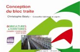 Conception du bloc traite - Charente-Maritime · 2018. 7. 6. · La salle de traite - 2 • 64 chèvres (en 2 lots de 32) – 1ère Solution : 1 quai de 16 places avec 8 postes de