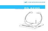 RS 4200 - TransplanetRS 4200 Le RS 4200 est un système de récepteur stéthoscopique haute fréquence sans fil, permettant d’écouter le son de votre TV, radio, chaîne hi-fi ou