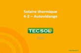 Solaire thermique 4-2 Autovidange - Tecsol blog · Solaire thermique 4-2 ... Séletion d’un réservoir : appliation Caractéristiques pompes/circuits 17 Données du projet : - Surface