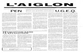 UmGmEmQm - Université du Québec à Montréalrd.uqam.ca/AASSJ/Aiglon/Derome/1967.10.30/complet.VIEUX.pdfL'AIGLON permet de le con- server noir sur blanc. Et L'AIGLON' est fier de