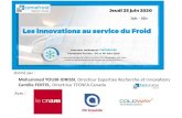 Les innovations au service du Froid · 2020. 7. 1. · Journées techniques en ligne Cemafroid – Tecnea 25 - 26 Juin 2020 . Au programme : Du local au global : la recherche appliquée