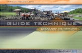 VERSION PRÉLIMINAIRE - Quebec · 2007. 5. 1. · couv3 Guide technique sur la mise en place des enrobés bitumineux. L e contenu de la présente publication a été élaboré et
