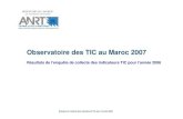 Observatoire des TIC au Maroc 2007 · 2016. 3. 29. · de données Kompass Maroc (édition 2006). Par rapport aux enquêtes précédentes la taille de l’échantillon est passée