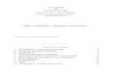 M46 : Probabilit´es - Statistiques inf´erentiellesbarbarou.univ-tln.fr/proba_l2_mass_07_08.pdf · 2015. 2. 19. · UNIVERSITE´ DU SUD TOULON-VAR Facult´e des Sciences et Techniques