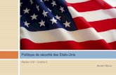 Politique de sécurité des Etats-UnisMaster 2 GSI –2016/2017 Nicole Vilboux Politique de sécurité des Etats-Unis