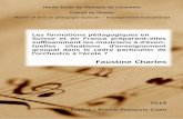 Les formations pédagogiques en Suisse et en France préparent …asrrem.ch/contenu-wordpress/190604-Charles-Faustine-TMA.pdf · 2019. 6. 4. · Résumé Les ochest es en classe se