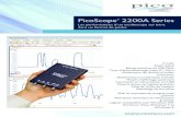 PicoScope 2200A Series - Pico Technology · PDF file PicoScope 2200A Series Décodage sériel Les oscilloscopes PicoScope 2200A incluent le décodage sériel en standard. Les données