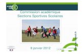 Commission académique Sections Sportives Scolaires...Nombre de Sections sportives scolaires par département Cette diapositive illustre les propos précédents. On constate en effet