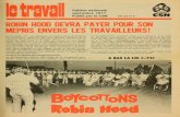 etraval - Confédération des syndicats nationaux · 2017. 8. 4. · etraval Edition nationale septembre 1977 Publié par la CSN Vol. 52 no 4 ROBIN HOOD DEVRA PAYE POUR SOR N MEPRIS