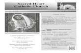 Sacred Heart Catholic Church · 2020. 11. 22. · Sacred Heart Catholic Church November 22, 2020 Sunday Collection — November 15 Amount Collected: $3,057.00 Online Giving: $653.00