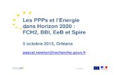 Les PPPs et l’Energie dans Horizon 2020 : FCH2, BBI, EeB ......2015/11/06  · Les PPPs et l’Energie dans Horizon 2020 : FCH2, BBI, EeB et Spire 5 octobre 2015, Orléans pascal.newton@recherche.gouv.fr