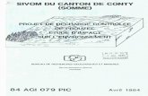 SIVOM DU CANTON DE CONTY (SOMME) - InfoTerreinfoterre.brgm.fr/rapports/84-AGI-079-PIC.pdf · 2009. 6. 19. · Multiples du canton de CONTY (Somme) a demandé au B.R.G.M. - Service