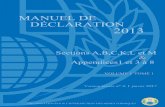 MANUEL DE DÉCLARATION 2013 - OPCW · 2020. 12. 15. · manuel de dÉclaration 2013 concernant la convention sur l'interdiction de la mise au point, de la fabrication, du stockage