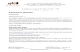 GUIDE DU VOLONTAIRE AU DEPART Informations générales · 2016. 4. 14. · 59243 Quarouble (FRANCE) Ph ường Bình H ưng Hoà B - Qu ận Bình Tân Tél. : +33 671589806 TP H