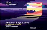 Pierre Lapointe - Odyssud · 2020. 1. 16. · Pierre Lapointe présente La science du cœur.Des textes qui vont droit au cœur et à l’âme, qui nous entraînent dans son univers,