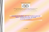 ANNUAIRE STATISTIQUE DU PRESCOLAIRE 2006/2007cns.bf/IMG/pdf/annuaire_prescolaire_2006-2007.pdf · 2016. 8. 18. · Le Ministère de l'action sociale et de la solidarité nationale