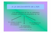 A LA DECOUVERTE DE L’AIR - Educationcache.media.education.gouv.fr/file/Les_themes/17/2/a_la... · 2016. 12. 6. · Les travaux des élèves font l’objet d’écrits divers consignés,