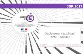 Présentation PowerPointeole.ac-dijon.fr/presentations/2017 juin/Déploiement...• Tuning technique DB2 / WebLogic • Création de la base technique via (RCU Oracle) Étape 6 : •