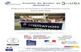 Programme de formation et sportif Natation Course Saison ...satellite.ffnatation.fr/rsc/1643/fichiers/dossiers/2271.pdfqu’à la fin de ce cursus ils continuent sur le programme Jeunes.
