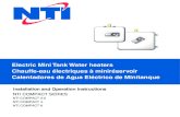 Electric Mini Tank Water heaters Chauffe-eau électriques à ......2017/12/21  · manual. Comply with the installation instructions before completing electric connection. Comply with