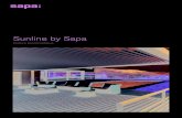 Sunline by Sapa · 2019. 8. 20. · structure en fait un abri confortable toute l’année. La toiture bioclimatique Sunline by Sapa s’intègre parfaitement dans les architectures