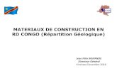 MATERIAUX DE CONSTRUCTION EN RD CONGO ......CLASSIFICATION NATIONALE (Code Minier et Règlement Minier)o Minéraux industriels Substances minérales classées en carrières et utilisées