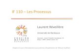IF 110 –Les Processus - Laurent Réveillère · 2019. 9. 11. · IF 110 –Les Processus D’après le cours d’introduction aux systèmes d’exploitation de Télécom SudParis.