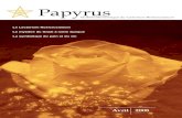 Papyrus - Rose-Croix d'Or Paris · 2008. 3. 30. · sansavoirlaisse¤d’empreintes.Lesspe¤cia-listess’e¤vertuenta'enrechercherlessour-cesdanslelointainpasse¤,maisellesseper-dentdanslanuitdestemps.