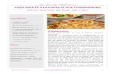 PIZZA ROULÉE A LA COPPA ET AUX CHAMPIGNONS · 2017. 9. 29. · plat à tarte ou d’un plat à pizza. Déroulez la seconde pâte et badigeonnez-la d’un mélange de coulis de tomate