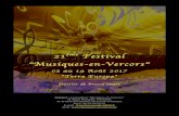 21ème Festival Musiques-en-Vercors21ème Festival “Musiques-en-Vercors“ 03 au 19 Août 2017 “Terra Europa“ Dossier de Presse court Contact : Association “Musiques-en-Vercors”