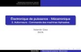 Électronique de puissance - MécatroniqueMachine asynchrone : commande scalaire Machine asynchrone : commande vectorielle Machine synchrone : autopilotage scalaire (3) On montre (voir