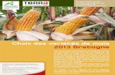 Choix des variétés de maïs 2013 Bretagne...Choix des variétés de maïs 2013 Bretagne A peine une campagne achevée qu’il faut se projeter sur la suivante en passant la commande