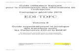 Volume II TDFC 2019.1 - impots.gouv.fr · 2019. 4. 11. · La procédure de transfert des données fiscales et comptables (TDFC) marque l’engagement de la direction générale des