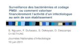 Surveillance des bactériémies et codage PMSI : ou comment … · 2015. 9. 30. · (pour l’établissement, et par service)-Bon usage des antibiotiques: données de l’ antibiogramme
