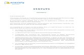 STATUTS - Prevaly · 2020. 12. 4. · La pete du statut d’employeu ; La adiation pononcée d’office dans les conditions prévues par le Règlement Intérieur notamment pour non-paiement