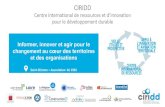CIRIDD - Labo Cités...Informer, innover et agir pour le changement au cœur des territoires et des organisations Saint-Etienne – Association loi 1901 CIRIDD Centre international