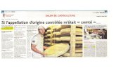 Dromoscopedromoscope.fr/wp-content/uploads/2017/03/Salon-2017.pdf · 2017. 3. 2. · stand de l'Ain, je présente les fro- mages AOP, plus le Suprême le ... Tout savoir sur le fromage