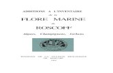 FLORE MARINE - Station Biologique De Roscoff · 2018. 4. 25. · ÉDITIONS DE LA STATION BIOLOGIQUE DE ROSCOFF INVENTAIRE DE LA FAUNE MARINE L' « Inventaire de la Faune Marine de