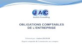 Présenté par : Amine JEGHAM Expert comptable & Commissaire ...jac-audit-consulting.com/wp-content/uploads/2018/11/OBLIGATIONS … · Le bilan Les trois composantes du bilan sont