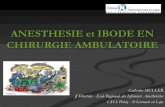 ANESTHESIE et IBODE EN CHIRURGIE AMBULATOIRE · 2013. 2. 10. · ROLE IBODE TRES IMPORTANT dans 1. La détection des situations à risque et l’analyse des renseignements fournis