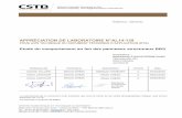 APPRÉCIATION DE LABORATOIRE N°AL14-139 · 2020. 11. 27. · générales - Actions sur les structures exposées au feu - Annexe nationale à la NF EN 1991-1-2 » - février 2007.
