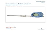 Juillet 2012 Transmetteur de température Rosemount 3144P...3.15.4 Ajustage N/A de la sortie analogique ou ajustage N/A ... Chapitre 1 : Introduction Présentation du transmetteur